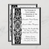 ビクトリアンなヴィンテージ 招待状 (正面/裏面)