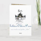 ビクトリアンな人魚の挨拶状 カード (裏面)