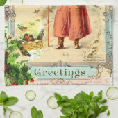 ビクトリアンな休日 キッチンタオル (折り畳み)