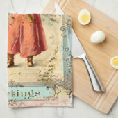 ビクトリアンな休日 キッチンタオル (四つ折り)