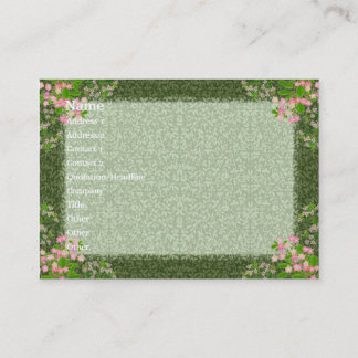 ビクトリアンな優雅のプロフィールカード 名刺