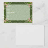 ビクトリアンな優雅のプロフィールカード 名刺 (正面/裏面)