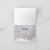 ビクトリアンな冬のサンキューカード サンキューカード (内部)