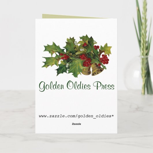 ビクトリアンな出生のクリスマスカード シーズンカード (裏面)