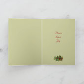 ビクトリアンな出生のクリスマスカード シーズンカード (内部)