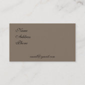 ビクトリアンな名刺 名刺 (裏面)