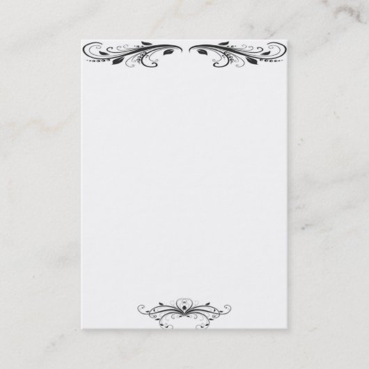 ビクトリアンな名刺 名刺 (正面)