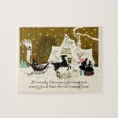 ビクトリアンな国のクリスマス ジグソーパズル (横)