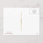 ビクトリアンな天使およびキャンドルライトのクリスマス シーズンポストカード (裏面)