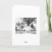 ビクトリアンな天使およびレースのバレンタイン シーズンカード (裏面)