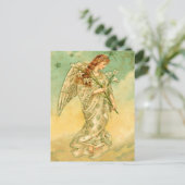 ビクトリアンな天使のクリスマスの郵便はがき シーズンポストカード (スタンド正面)