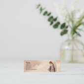 ビクトリアンな天使の細いプロフィールカード スキニー名刺 (スタンド正面)