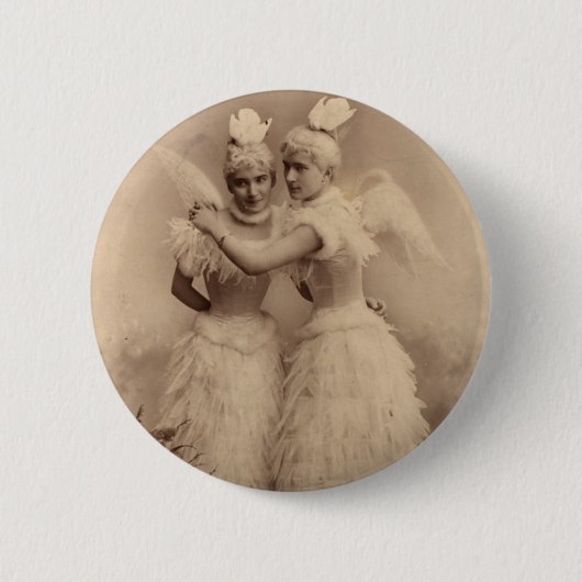 ビクトリアンな天使 缶バッジ (正面)