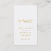 ビクトリアンな女の子のヴィンテージのバラのトンボの短命なもの 名刺 (裏面)