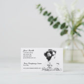 ビクトリアンな女性 名刺 (スタンド正面)