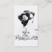 ビクトリアンな女性 名刺 (裏面)