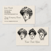 ビクトリアンな女性 名刺 (正面/裏面)