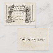 ビクトリアンな女性 名刺 (正面/裏面)