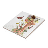 ビクトリアンな妖精および蝶 タイル (側面)