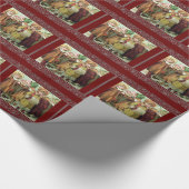 ビクトリアンな子供のクリスマスの包装紙 ラッピングペーパー (角)