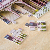 ビクトリアンな家の列のパズル ジグソーパズル (側面)