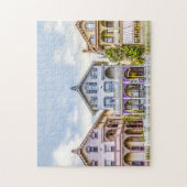 ビクトリアンな家の列のパズル ジグソーパズル (縦)