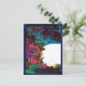 ビクトリアンな家の秋の芸術の郵便はがき ポストカード (スタンド正面)