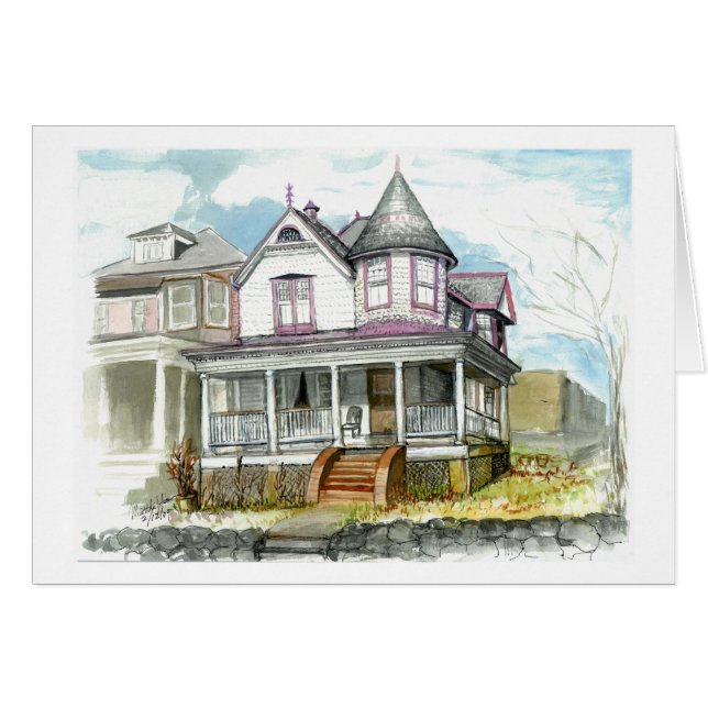 ビクトリアンな家 (正面横)