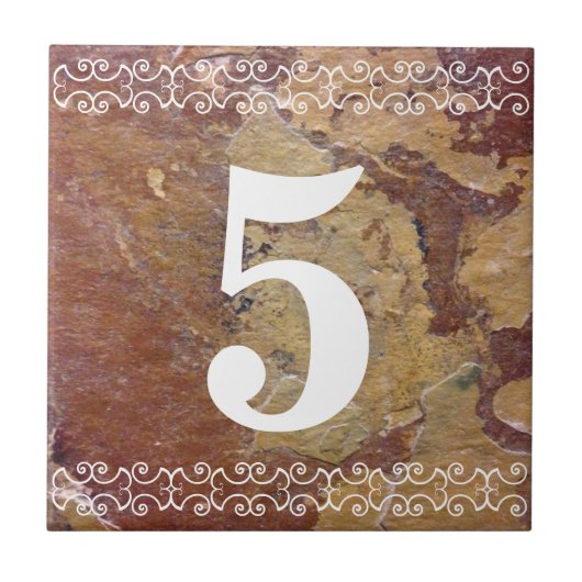 ビクトリアンな屋家番号のタイル タイル (正面)