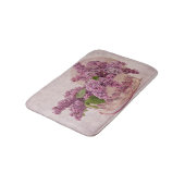 ビクトリアンな帽子箱のライラック バスマット (アングル)
