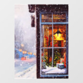 ビクトリアンな店舗の窓のクリスマス ウィンドウサイン (シート)