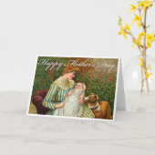 ビクトリアンな母の日カード カード (黄色い花)