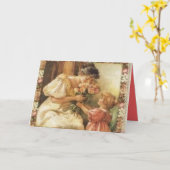 ビクトリアンな母の日 カード (黄色い花)