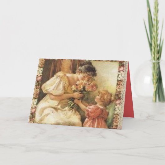 ビクトリアンな母の日 カード (正面)