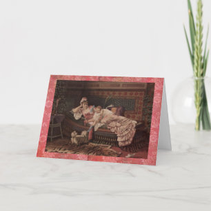 ビクトリアンな母及び子供の母の日カード カード