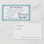 ビクトリアンな浴槽の名刺はカスタマイズ 名刺 (正面/裏面)