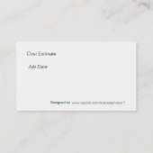 ビクトリアンな浴槽の名刺はカスタマイズ 名刺 (裏面)