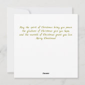 ビクトリアンな田舎風のクリスマスカード シーズンカード (裏面)