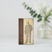 ビクトリアンな紳士のヴィンテージのアンティーク 名刺 (スタンド正面)