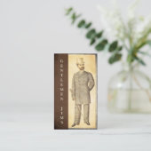 ビクトリアンな紳士のヴィンテージのアンティーク 名刺 (スタンド正面)