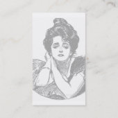 ビクトリアンな美しい 名刺 (裏面)