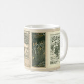 ビクトリアンな自転車広告 コーヒーマグカップ (正面右)