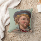 ビクトリアンな船員の枕ビーチのコテージの上品 クッション (ブランケット)