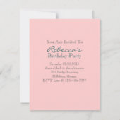 ビクトリアンな花のカップケーキの英国のお茶会 招待状 (裏面)