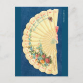 ビクトリアンな花のクリスマス扇 ポストカード (正面)