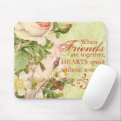 ビクトリアンな花の友情 マウスパッド (マウス)