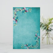 ビクトリアンな花の文房具 便箋 (スタンド正面)