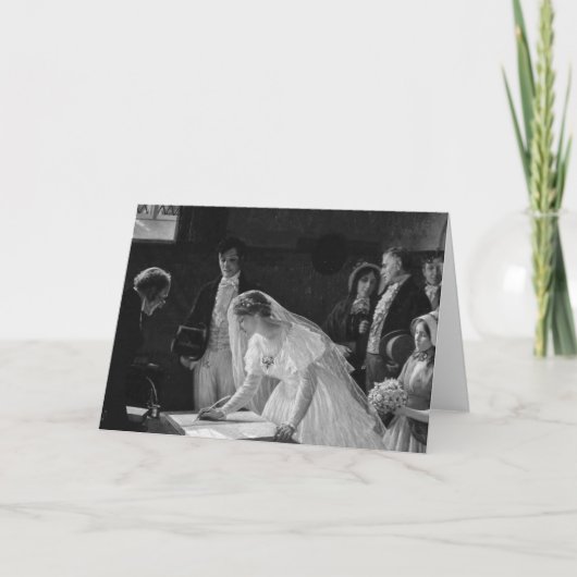 ビクトリアンな花嫁 カード (正面)