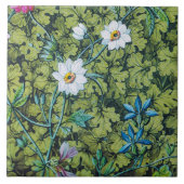 ビクトリアンな花模様の壁紙のタイル タイル (正面)