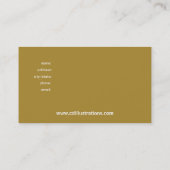 ビクトリアンな華麗さカスタムなデザイナー名刺 名刺 (裏面)